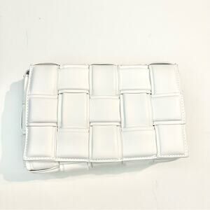 Woven Crossbody Bag White